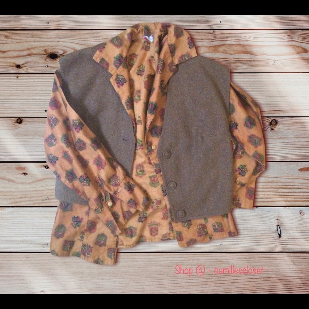 Vintage shirt and vest matching
